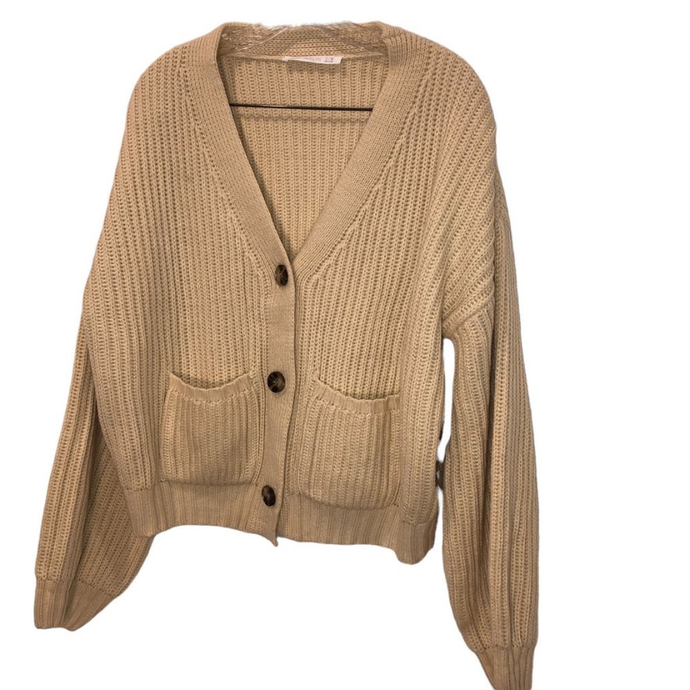 Park Adelyn  “Foothills Cottage Cardigan” AS NEW CHUNKY COZY sweater S/M